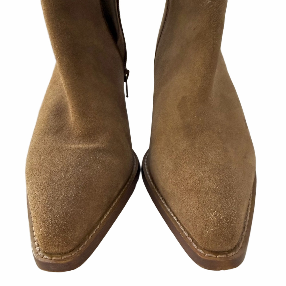 House of Harlow 1960 Revolve Tan Suede Western Booties Size 9.5 - Picture 4 of 16